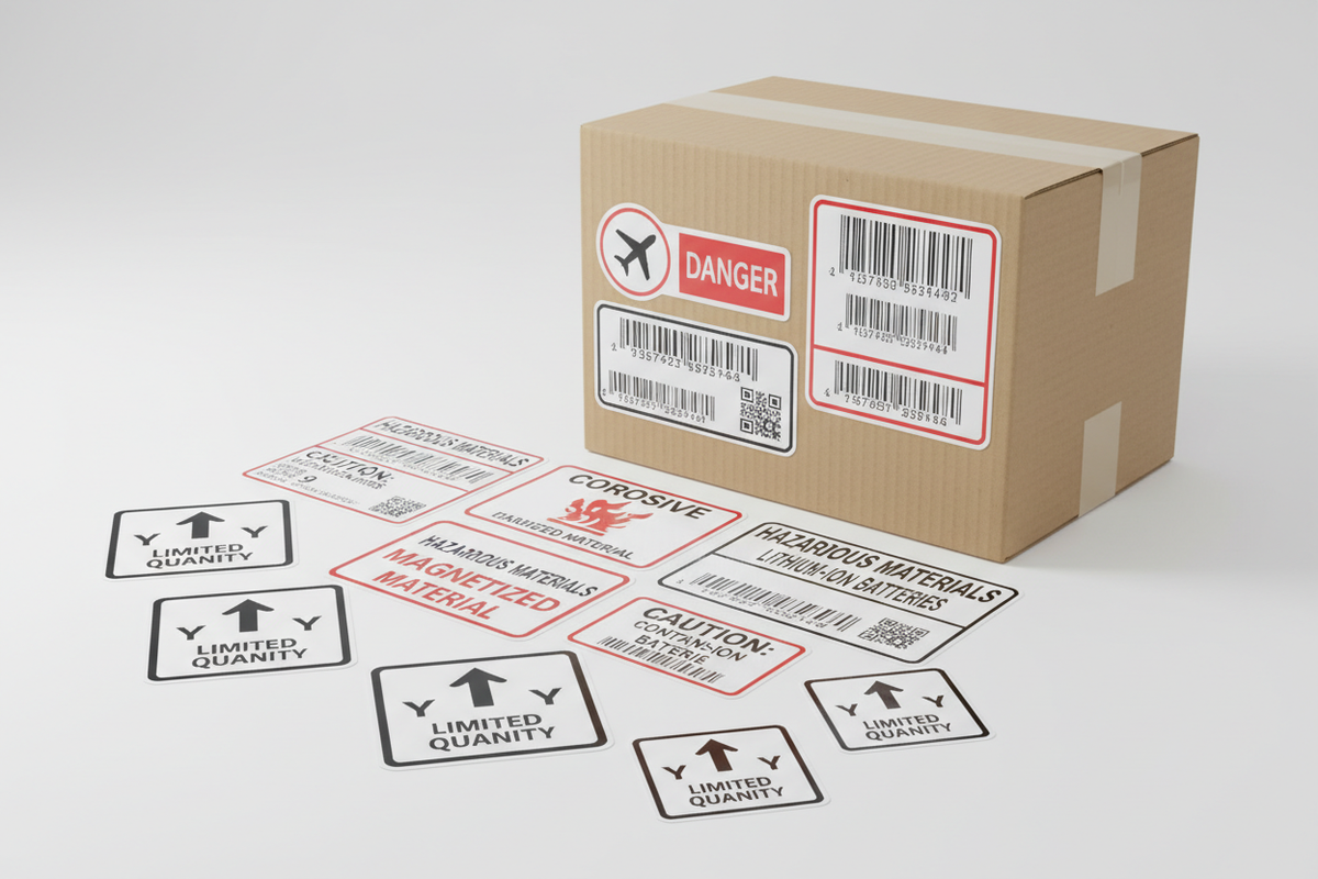 New: Hazmat & Compliance Shipping Labels Now Available at Labelshop UAE
