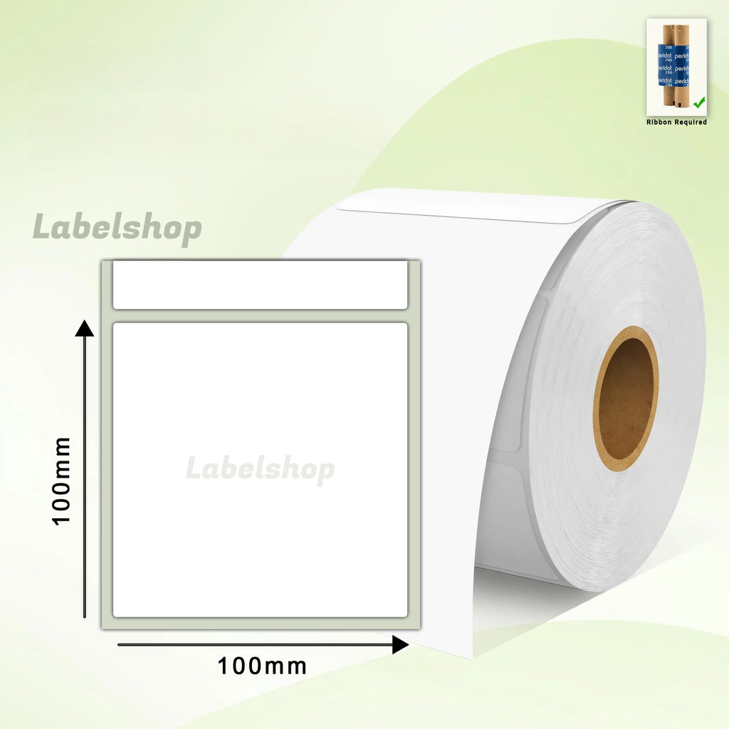 100x100 Thermal Transfer Label Roll 4x4 inches 500 stickers