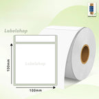 100x100 Thermal Transfer Label Roll 4x4 inches 500 stickers