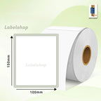 100x150 Direct Thermal Shipping Label Roll 4x6 inches 500 stickers