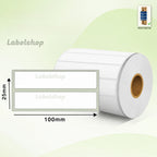 100x25mm Thermal Transfer Label Roll 4x1" 1000 Labels UAE - Labelshop UAE