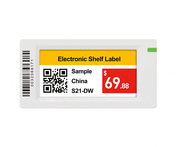 Electronic Shelf Label ESL 2.13 inches Color