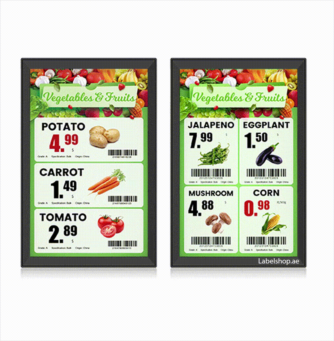 ESL Display 10.1" Digital Color LED Electronic Shelf Label Hanging type WIFI