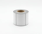 58x39 Silver Synthetic premium plastic Label Roll 2.28x1.53 inches 1000 stickers