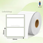 50x30 mm Thermal Transfer Label Roll 1.96x.1.18 inches 1000 stickers