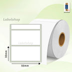 50x30 mm Direct Thermal Label Roll 1.96x.1.18 inches 1000 stickers