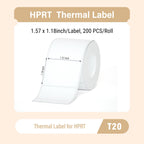 HPRT T20 Label 40x30mm (1.57" x 1.18") 200 stiickers per roll