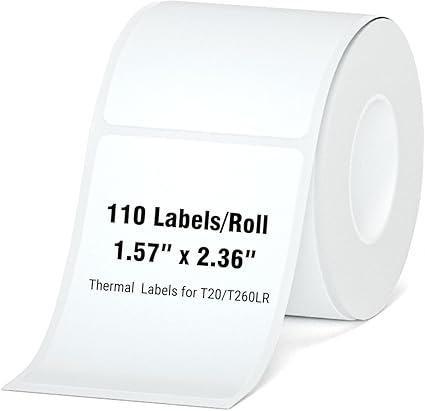 HPRT T20 Label 40x60mm (1.57" x 2.36") 90 stiickers per roll