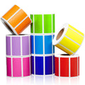 50x25 Color Thermal Transfer Label Roll 2x1 inches 1000 stickers