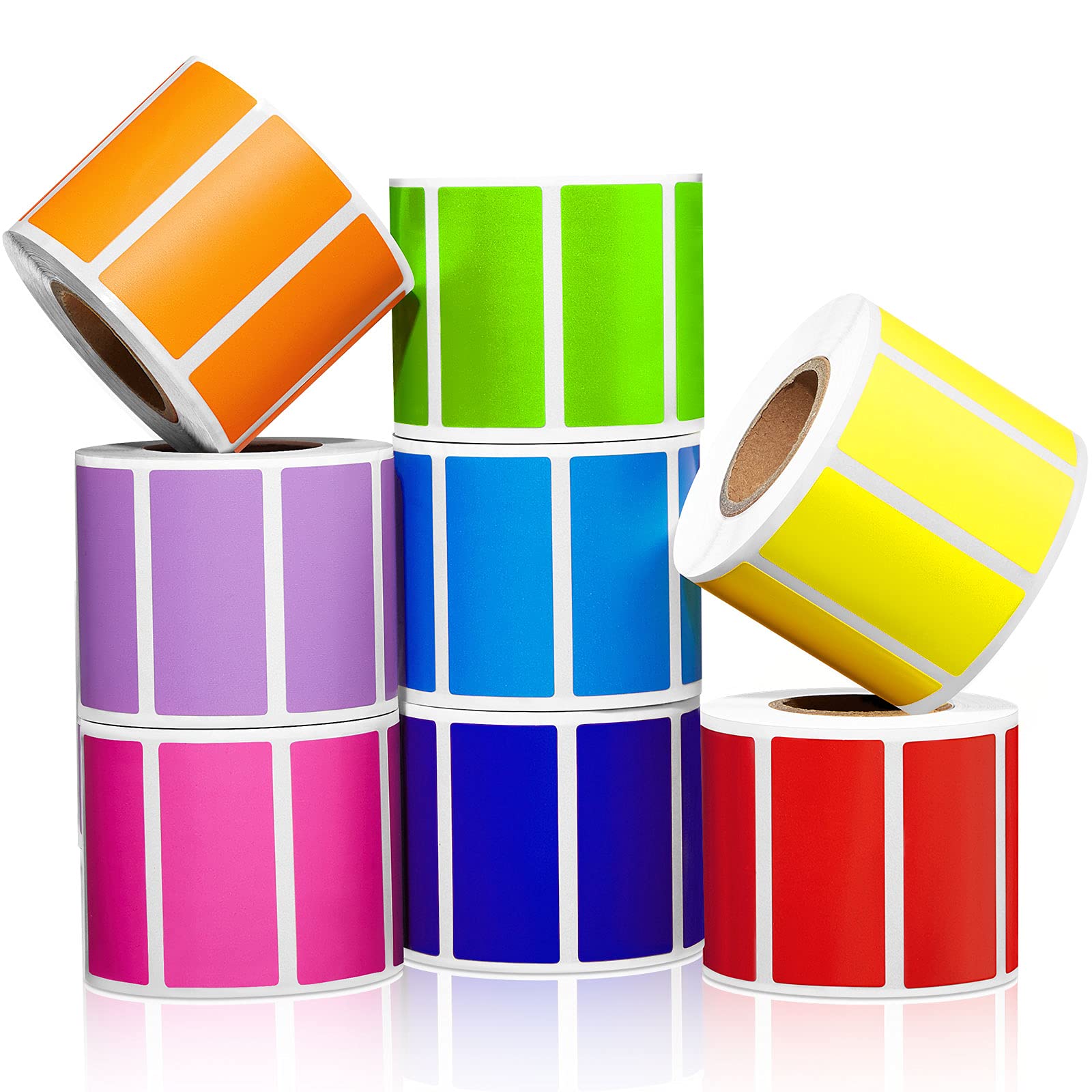 50x25 Color Thermal Transfer Label Roll 2x1 inches 1000 stickers