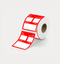 Was Now Label Promotional Sticker 58x39mm TT ( 2.28 x 1.53 inches) 800 Labels