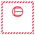 Excepted Quantity Labels 100x100mm 4x4 inches 500 stickers per roll