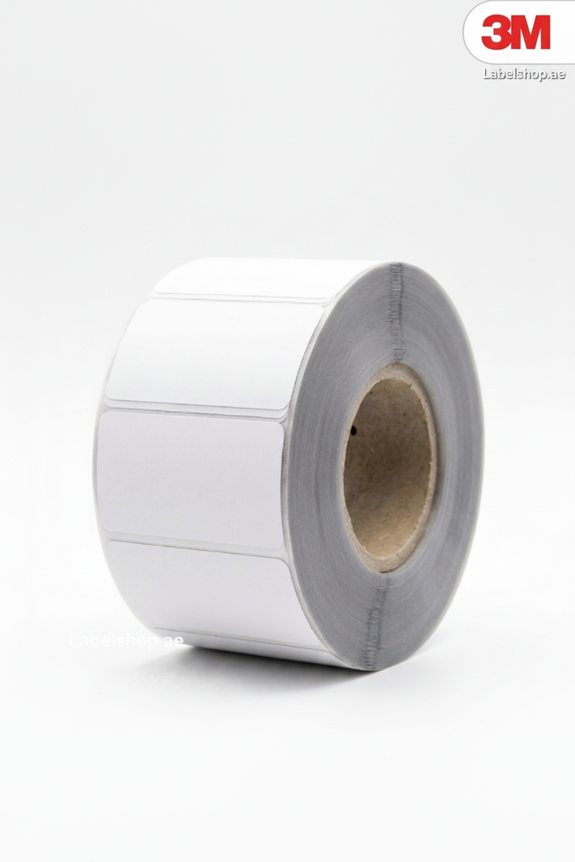 50x25 3M Silver Original Certified Synthetic Label Roll 2x1 inches 1000 stickers