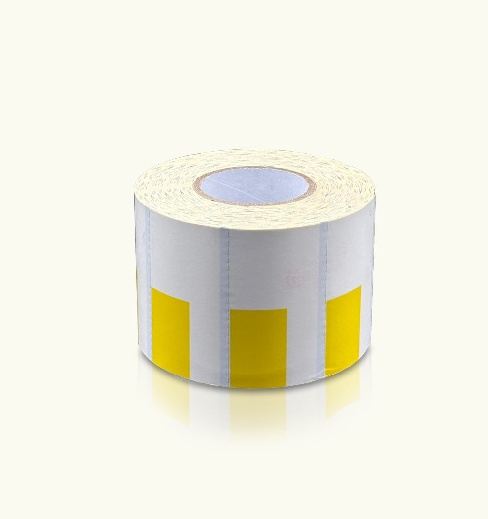 Shelf Label 60x35 Tag White and yellow box Thermal Transfer Label Roll 1000 stickers