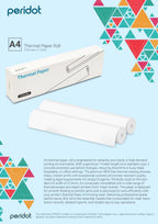 A4 Thermal Roll 7 Mtr Length 2 Rolls Premium Peridot