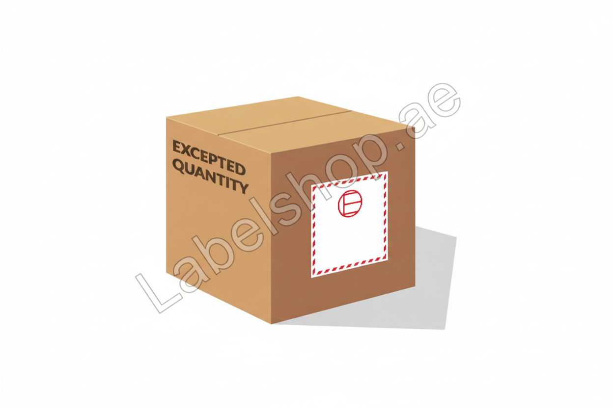 Excepted Quantity Labels 100x100mm 4x4 inches 500 stickers per roll