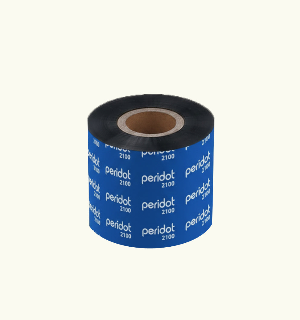 Peridot 55X300 Ultra Premium  Wax Ribbon Black for 1 inch Thermal Transfer Label printers