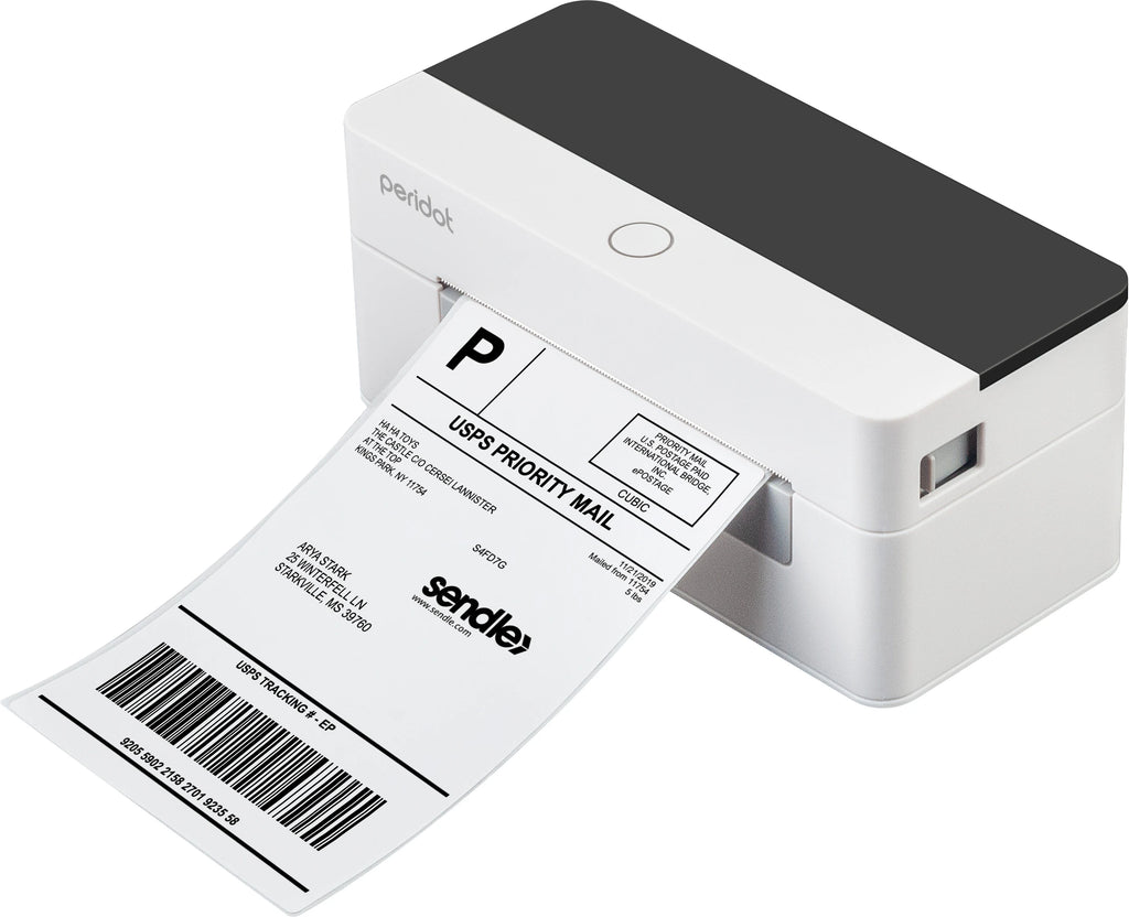 Peridot D11B Shipping Label Printer Bluetooth Compact size 203dpi